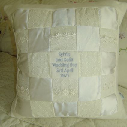 Customer image of Wedding Dress Keepsake Cushion