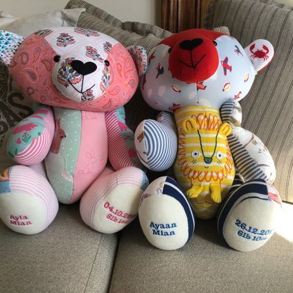 Customer image of Baby Clothing Memory Bear - Baby Girl