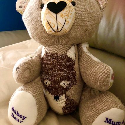 Customer image of Cardigan / Jumper Memory Bear