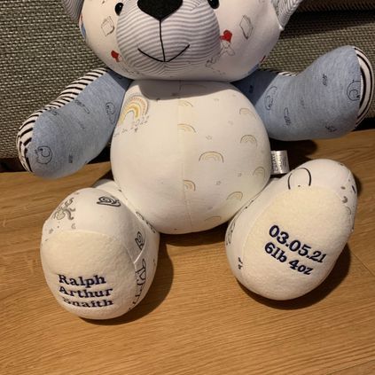 Customer image of Baby Clothing Memory Bear - Baby Boy