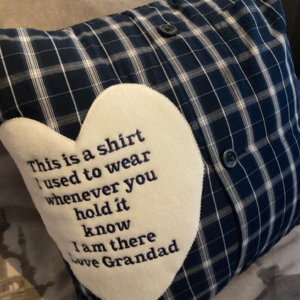 Customer image of Grandad Keepsake Cushion
