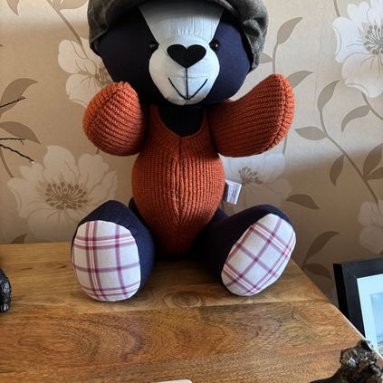 Customer image of Flat Cap Memory Bear