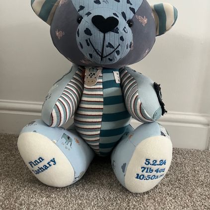 Customer image of Baby Clothing Memory Bear - Baby Boy