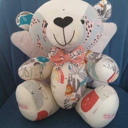 Customer image of Baby Clothing Memory Bear - Baby Girl
