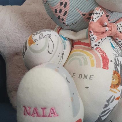 Customer image of Baby Clothing Memory Bear - Baby Girl