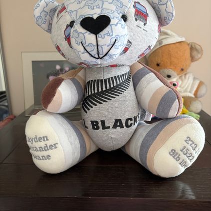 Customer image of Baby Clothing Memory Bear - Baby Boy