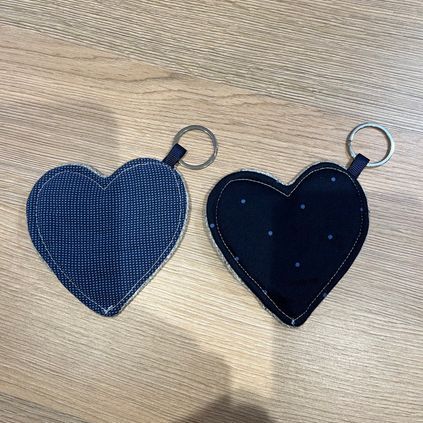 Customer image of Heart-Shaped Keepsake Keyring