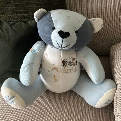 Customer image of Baby Clothing Memory Bear - Baby Boy