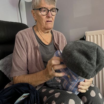 Customer image of Flat Cap Memory Bear