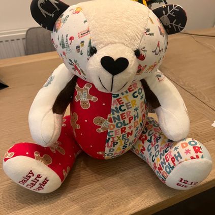 Customer image of Baby Clothing Memory Bear - Baby Girl