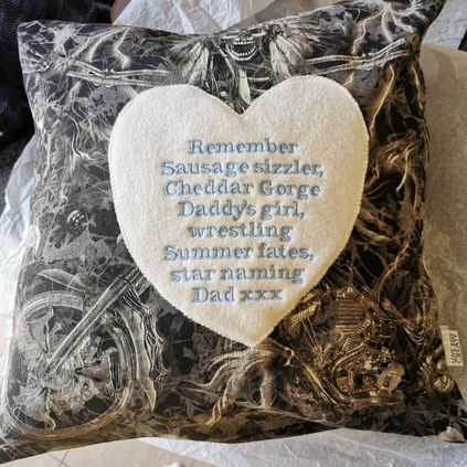 Customer image of Grandad Keepsake Cushion