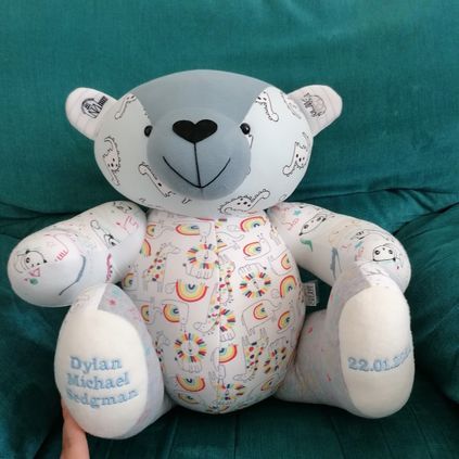 Customer image of Baby Clothing Memory Bear - Baby Boy