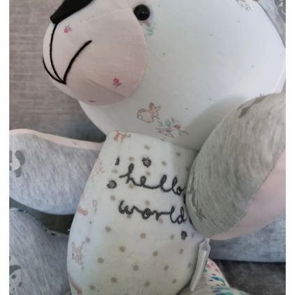 Customer image of Baby Clothing Memory Bear - Baby Girl