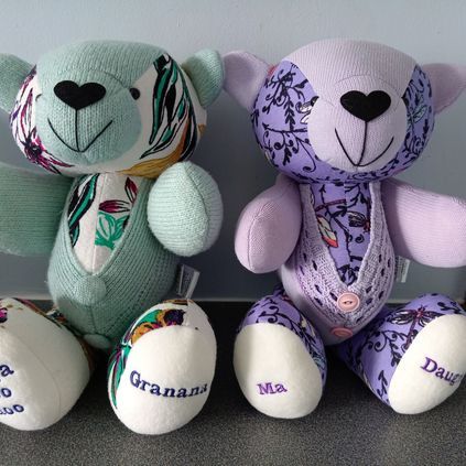 Customer image of Female Cardigan / Jumper Memory Bear