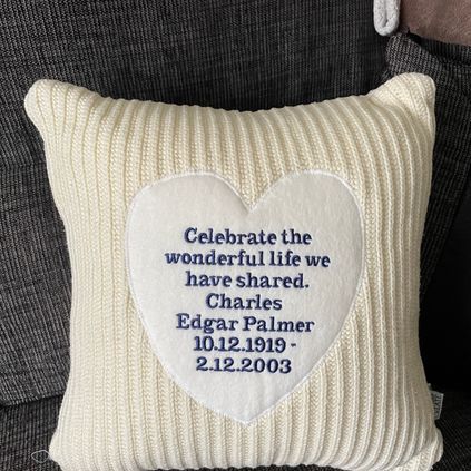 Customer image of Grandad Keepsake Cushion