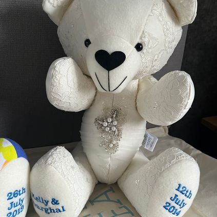 Customer image of Wedding Dress Memory Bear