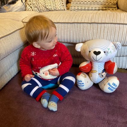 Customer image of Baby Clothing Memory Bear - Baby Boy