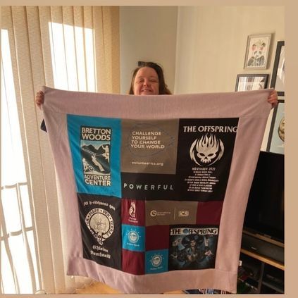Customer image of Adult Clothing Memory Blanket