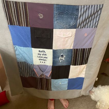 Customer image of Adult Clothing Memory Blanket