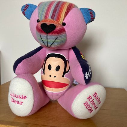Customer image of Baby Clothing Memory Bear - Baby Girl