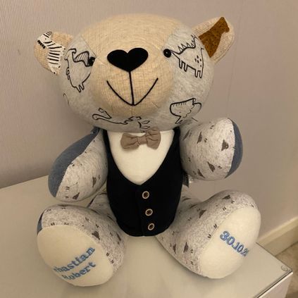 Customer image of Baby Clothing Memory Bear - Baby Boy