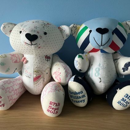 Customer image of Baby Clothing Memory Bear - Baby Boy
