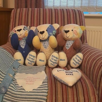 Customer image of Female Cardigan / Jumper Memory Bear