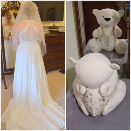 Customer image of Wedding Dress Memory Bear