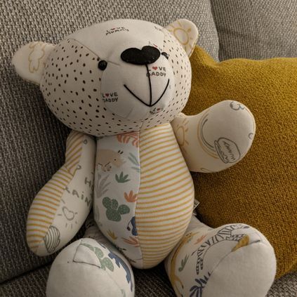 Customer image of Baby Clothing Memory Bear - Baby Boy