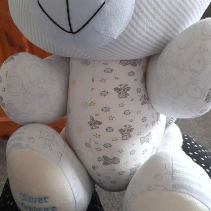 Customer image of Baby Clothing Memory Bear - Baby Boy