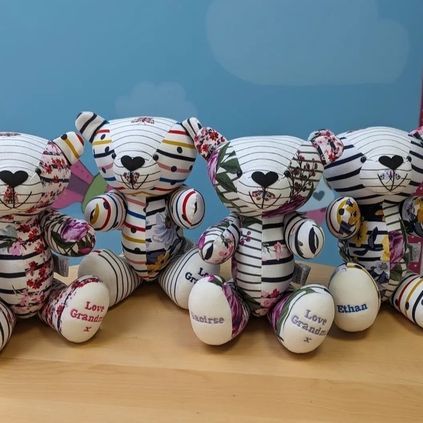 Customer image of Baby Clothing Memory Bear - Baby Girl