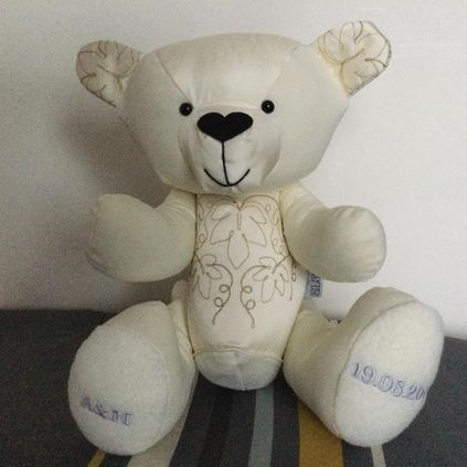 Customer image of Wedding Dress Memory Bear