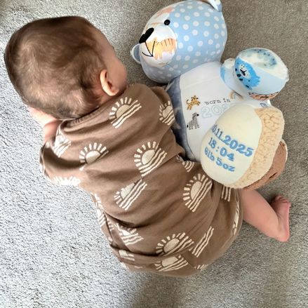 Customer image of Baby Clothing Memory Bear - Baby Boy
