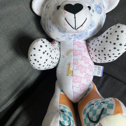 Customer image of Baby Clothing Memory Bear - Baby Girl