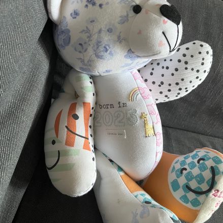 Customer image of Baby Clothing Memory Bear - Baby Girl