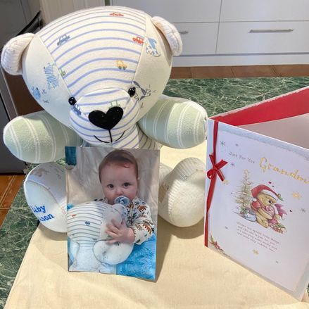 Customer image of Baby Clothing Memory Bear - Baby Boy