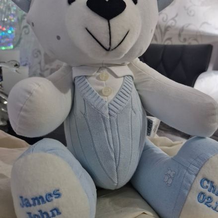 Customer image of Baby Clothing Memory Bear - Baby Boy