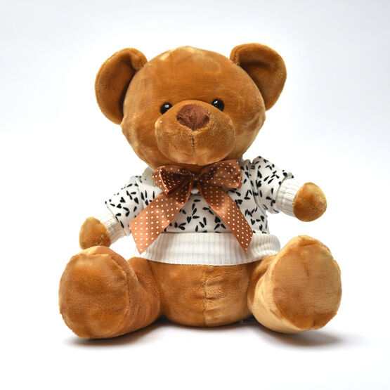 Teddy Bear with Personalised Keepsake Top